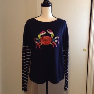 Navy Blue Crown & Ivy Sweater